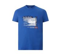 Jan Vanderstorm Comfort Fit T-Shirt Rundhals blau, Bedruckt