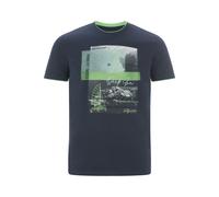 Jan Vanderstorm Comfort Fit T-Shirt Rundhals dunkelblau, Bedruckt