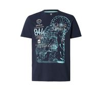 Jan Vanderstorm Comfort Fit T-Shirt Rundhals dunkelblau, Bedruckt