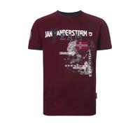 T-Shirt JAN VANDERSTORM "T-Shirt SÖLVE" Gr. 6XL, rot (dunkelrot) Herren Shirts (40235268-6XL) dunkelrot