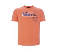 Jan Vanderstorm Comfort Fit T-Shirt Rundhals hellorange, Bedruckt