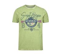 T-Shirt JAN VANDERSTORM "T-Shirt HELGO", Herren, Gr. 4XL, grün, Obermaterial: 100% Baumwolle CO., casual, comfort fit normal, Rundhals, Kurzarm, Shirts (77632636-4XL) grün