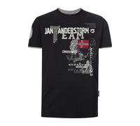 Jan Vanderstorm Herren T-Shirt Sölve schwarz 4XL (XXXXL) - 68/70