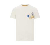 Jan Vanderstorm Comfort Fit T-Shirt Rundhals weiss, Bedruckt