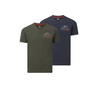 Jan Vanderstorm Herren Doppelpack T-Shirt Jendur dunkelblau, 72/74