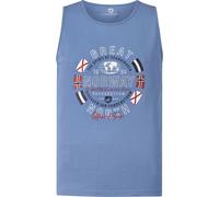 Tanktop JAN VANDERSTORM "Tanktop TAMPPI", Herren, Gr. XXXL, blau, Obermaterial: 100% Baumwolle CO., casual, normal, Rundhals, ohne Ärmel, Tops (69848845-XXXL) blau