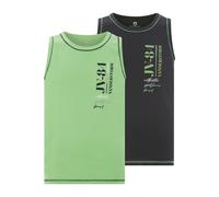 Jan Vanderstorm Comfort Fit Tank Top hellgrün, Bedruckt