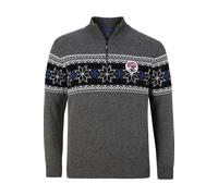 Troyer JAN VANDERSTORM "Pullover EERU" Gr. XXL, grau (dunkelgrau) Herren Pullover (24216448-XXL) dunkelgrau