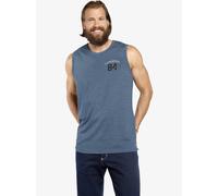 Tanktop JAN VANDERSTORM "Doppelpack Tanktop PORO", Herren, Gr. XL, blau (blau grau), Obermaterial: 70% Baumwolle CO. 30% Polyester PES., casual, normal, Rundhals, ohne Ärmel, Tops (44287219-XL) blau g
