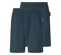 Jan Vanderstorm Herren 2er Pack Kurze Schlafhose Tiemu Set | Pyjama Shorts | Reine Baumwolle | Große Größen L-7xl petrol, 68/70