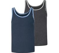 Jan Vanderstorm Herren 2er Pack Unterhemd Elof blau, 07