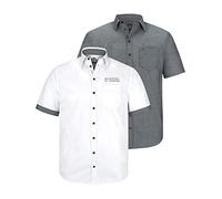 Jan Vanderstorm Comfort Fit Hemd Kurzarm grau