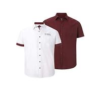 Jan Vanderstorm Comfort Fit Hemd Kurzarm rot