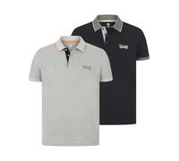 Jan Vanderstorm Doppelpack Poloshirt Herren grau, 6XL