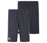 Jan Vanderstorm Herren Doppelpack Sweatbermuda Jornrik dunkelblau, 4XL (XXXXL) - 68/70