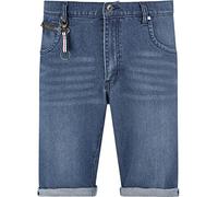 Bermudas JAN VANDERSTORM "Jeansbermuda DITMANN", Herren, Gr. 58, N-Gr, blau, Obermaterial: 78% Baumwolle CO. 20% Polyester COOLMAX PES(Coolmax). 2% Elasthan EL., Hosen Bermudas (16980364-58) blau