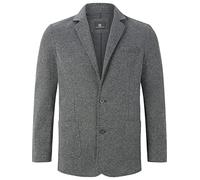 Jerseysakko JAN VANDERSTORM "Jersey-Sakko ALBIN" Gr. 72, grau (grau melange) Herren Sakkos (23972551-72) grau melange