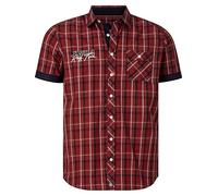 Karohemd JAN VANDERSTORM "Kurzarmhemd EMYLS" Gr. XL, rot (rot kariert) Herren Hemden (19530207-XL) rot kariert