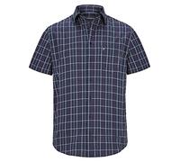 Jan Vanderstorm Herren Kurzarmhemd Feeliks kariert | 100% Baumwolle | in großen Größen bis 7XL dunkelblau, 2XL (XXL) - 45/46