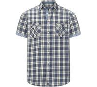 Jan Vanderstorm Herren Kurzarmhemd Leidulf blau, XL - 43/44