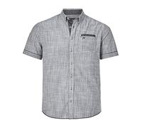Kurzarmhemd JAN VANDERSTORM "Kurzarmhemd MILOS", Herren, Gr. 5XL, weit, schwarz (schwarz gestreift), Obermaterial: 100% Baumwolle CO., Hemden (59136120-5XL) schwarz gestreift