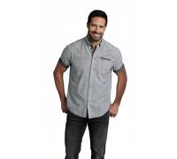 Jan Vanderstorm Kurzarmhemd Herren Comfort Fit Baumwolle schwarz, 6XL