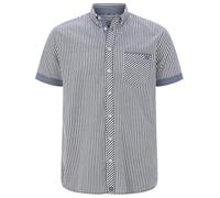 Kurzarmhemd JAN VANDERSTORM "Kurzarmhemd ODHELD", Herren, Gr. 4XL, weit, blau (dunkelblau gestreift), Obermaterial: 100% Baumwolle CO., comfort fit, Hemden (20285328-4XL) dunkelblau gestreift