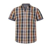 Jan Vanderstorm Herren Kurzarmhemd Reedo | Kariertes Hemd Aus Reiner Baumwolle | Gr. L-7xl Gemustert, 6XL (XXXXXXL) - 53/54