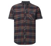 Jan Vanderstorm Kurzarmhemd Herren Comfort Fit Baumwolle blau, 4XL