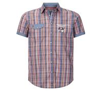 Jan Vanderstorm Comfort Fit Hemd Kurzarm blau