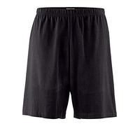 Jan Vanderstorm Herren Kurze Schlafhose Malvik Pyjama Shorty | Gummizug | Reine Baumwolle | Große Größen L-7xl schwarz, 5XL (XXXXXL) - 72/74