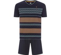 Jan Vanderstorm Herren Kurzer Schlafanzug Rudewin dunkelblau, 60/62