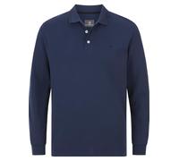 Jan Vanderstorm Comfort Fit Longsleeve Poloshirt royalblau, Einfarbig