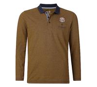 Jan Vanderstorm Herren Langarm-Poloshirt Juhani dunkelorange, 6XL (XXXXXXL) - 76/78