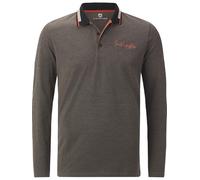 Jan Vanderstorm Langarm-Poloshirt Herren braun, XXL