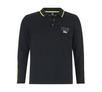 Jan Vanderstorm Herren Langarm-Poloshirt Sigurdhild schwarz, 2XL (XXL) - 60/62