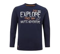 T-Shirt JAN VANDERSTORM "Langarmshirt ELION" Gr. 5XL, blau (dunkelblau) Herren Shirts (18999648-5XL) dunkelblau