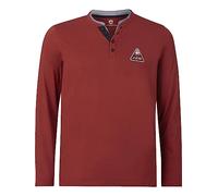 Jan Vanderstorm Herren Langarmshirt Nicias rot, 4XL (XXXXL) - 68/70