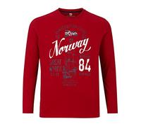 Jan Vanderstorm Herren Langarmshirt Nielson rot, 5XL (XXXXXL) - 72/74