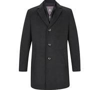 Jan Vanderstorm Wollmantel UNSKA, mit abtrennbarem Windfang 54 (L) grau Herren Winterjacken Jacken Mäntel 54 (L) dunkelgrau, anthrazit