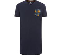 Pyjama JAN VANDERSTORM "Nachthemd OENSKE", Herren, Gr. 4XL, blau (dunkelblau), Obermaterial: 100% Baumwolle CO., Homewear-Sets (71996931-4XL) dunkelblau