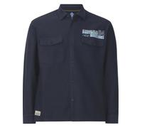 Jan Vanderstorm Outdoorhemd Herren Comfort Fit Baumwolle blau, L