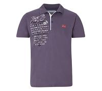 Jan Vanderstorm Herren Poloshirt Jano Bedruckt | Kurzarm-Polohemd | Polokragen | 100% Baumwolle | große Größen L-7XL Schwarz, 60/62