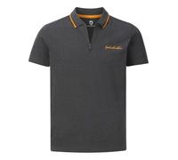 Jan Vanderstorm Herren Poloshirt Johar | Kurzarm | Reine Baumwolle | große Größen L-7XL dunkelgrau, 68/70