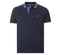 Jan Vanderstorm Herren Poloshirt Volkbert Kurzarm, Knopfleiste | Kentkragen | Kontrastdetails | Reine Baumwolle |große Größen L-7XL Dunkelblau, 2XL (XXL) - 60/62