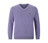 Jan Vanderstorm Herren Pullover Keimo | Rundhals| Baumwoll-Mischung | große Größen L-7XL Hellviolett, 4XL (XXXXL) - 68/70
