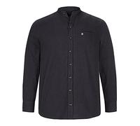 Jan Vanderstorm Herren Stehkragenhemd Kallu Hemd Mit Stehkragen| Reine Baumwolle | Größe L - 7XL schwarz, 6XL (XXXXXXL) - 53/54