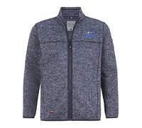 Jan Vanderstorm Herren Strickfleecejacke Kolmund dunkelblau, 6XL (XXXXXXL) - 76/78