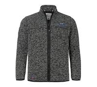Jan Vanderstorm Herren Strickfleecejacke Kolmund schwarz, 2XL (XXL) - 60/62