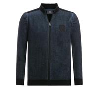 Jan Vanderstorm Comfort Fit Strickjacke blau, Einfarbig
